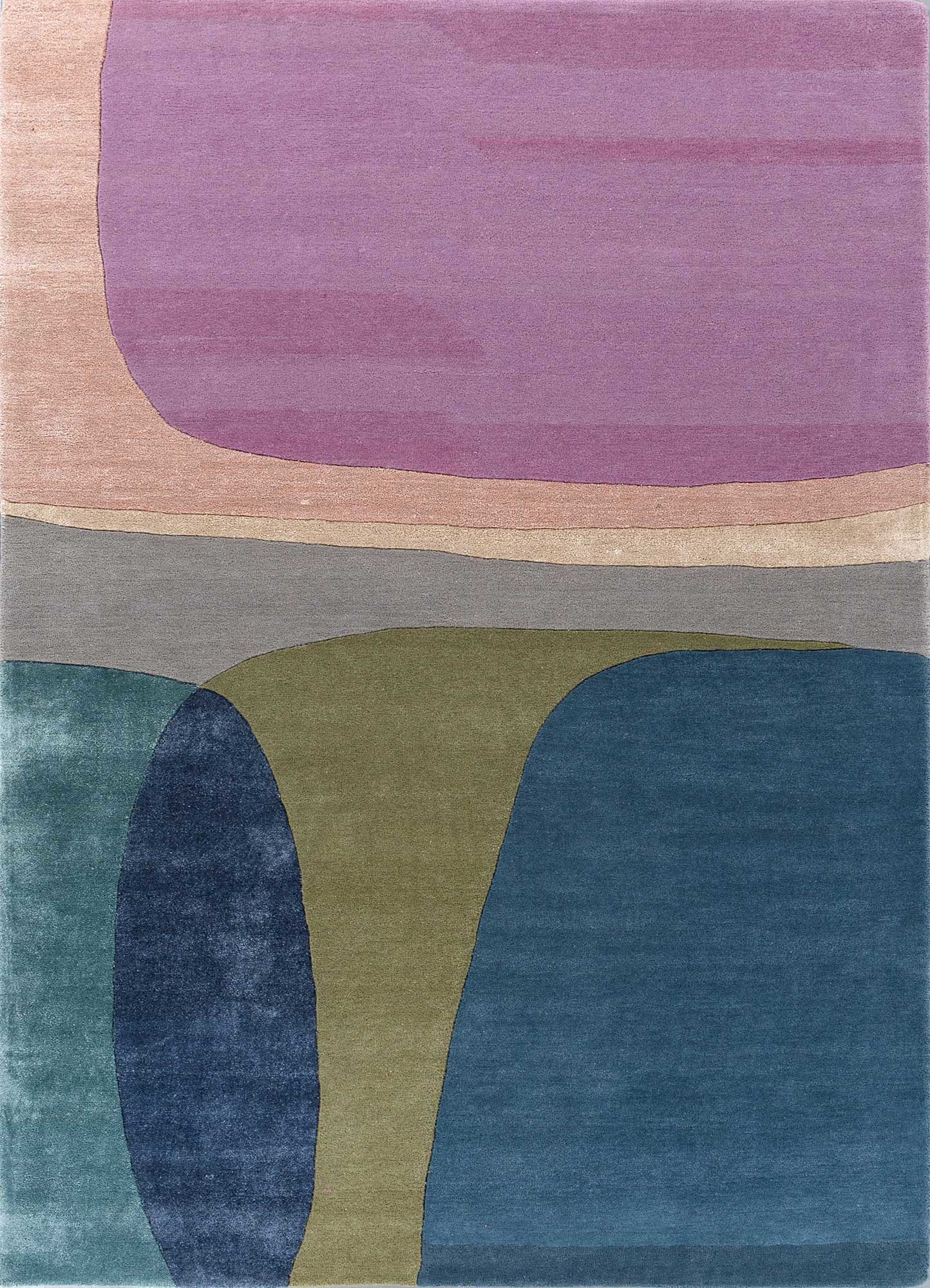 Conveti Rug Confetti Pink & Purple Hand Tufted Wool & Viscose Rugs-Tra-15129-Jaipur ...