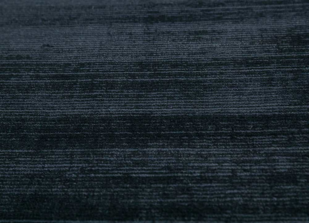 basis blue viscose hand loom Rug - Loom