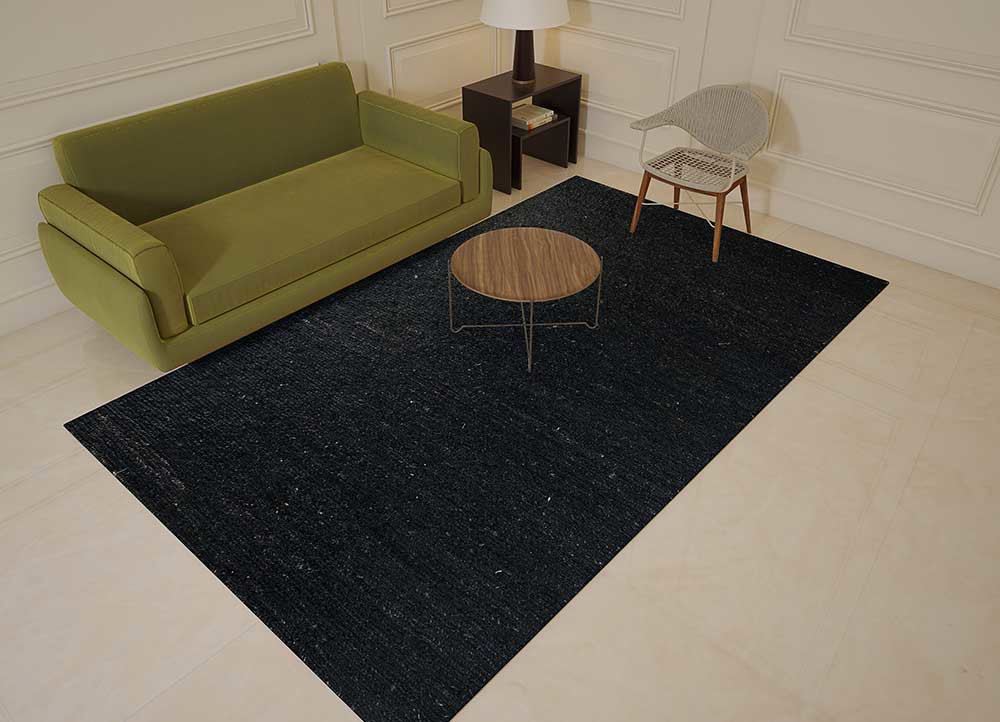 hula beige and brown jute and hemp hand knotted Rug - Loom