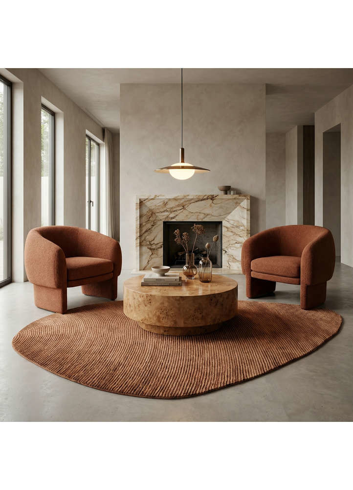 Cera Red & Orange Hand Tufted Viscose Rugs - Tpv-1271 - Jaipur Rugs US