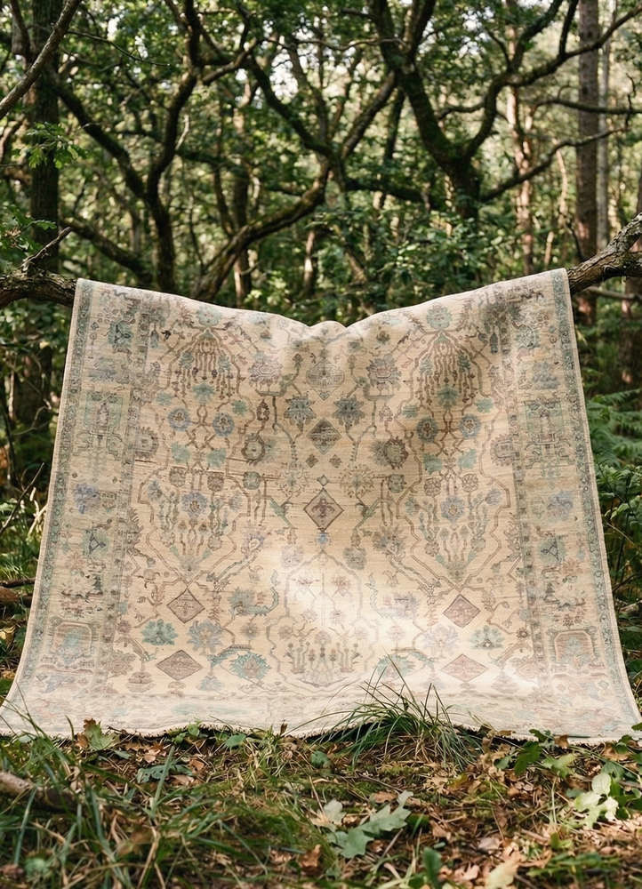 someplace in time ivory afghan wool hand knottedRug - Rander someplace in time ivory afghan wool hand knottedRug - Rander
