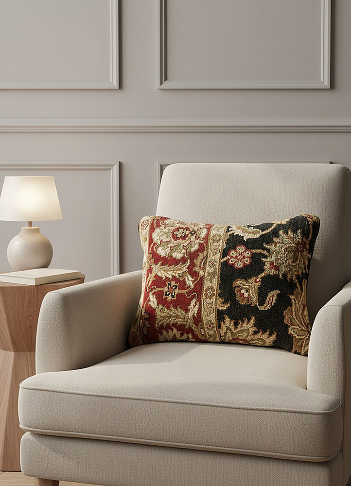 cushion grey and black wool cushion coverHome Textile - Rander