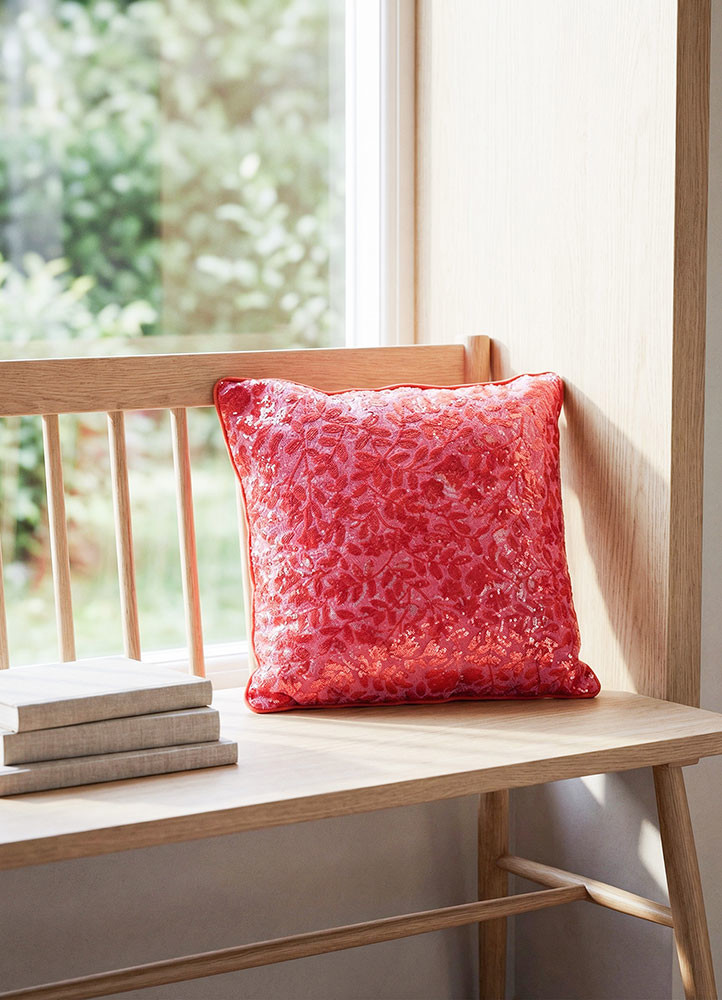 cushion red and orange lilen cushion coverHome Textile - Rander cushion red and orange lilen cushion coverHome Textile - Rander