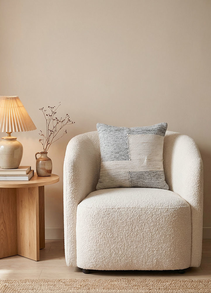 cushion grey and black wool cushion coverHome Textile - Rander