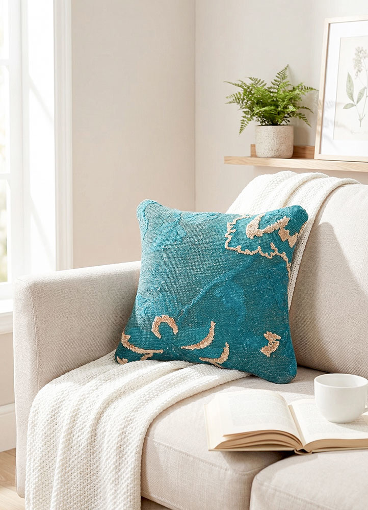 cushion blue wool cushion coverHome Textile - Rander cushion blue wool cushion coverHome Textile - Rander