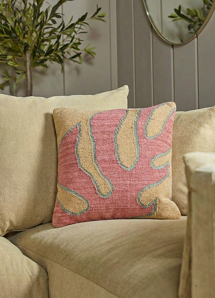 cushion pink and purple wool and viscose cushion coverHome Textile - Rander