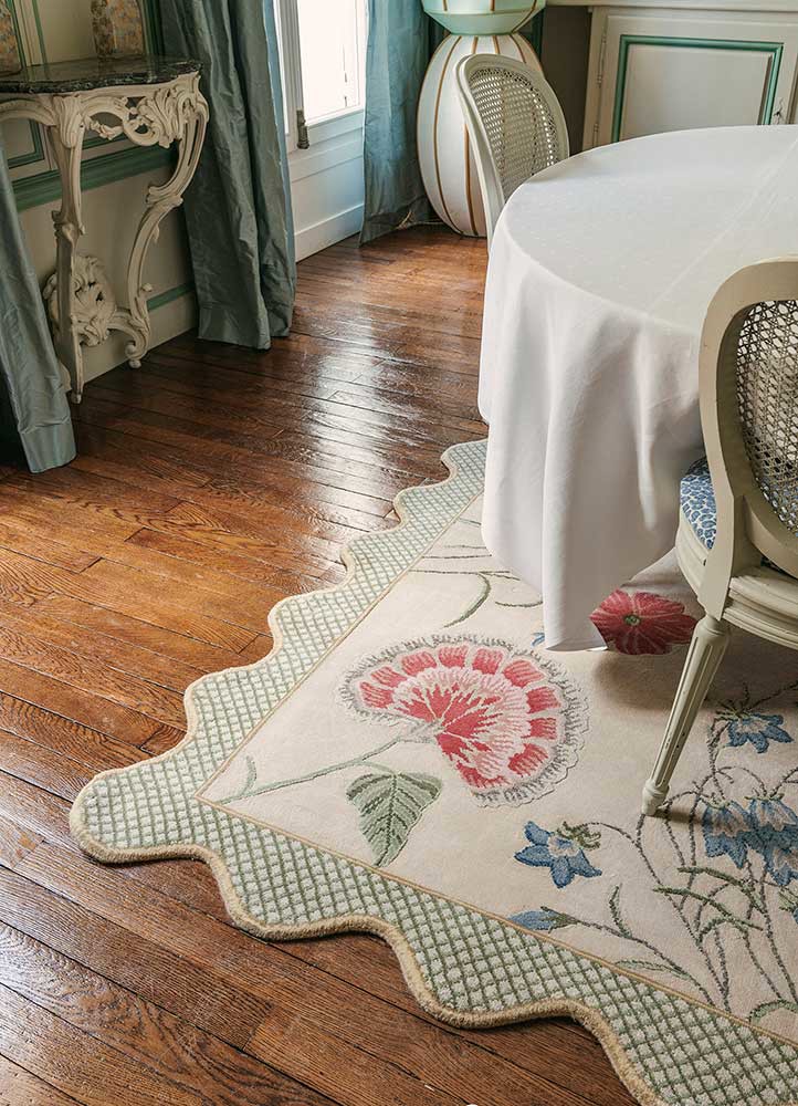 jardins du monde beige and brown wool hand knotted Rug - R&D/info jardins du monde beige and brown wool hand knotted Rug - R&D/info