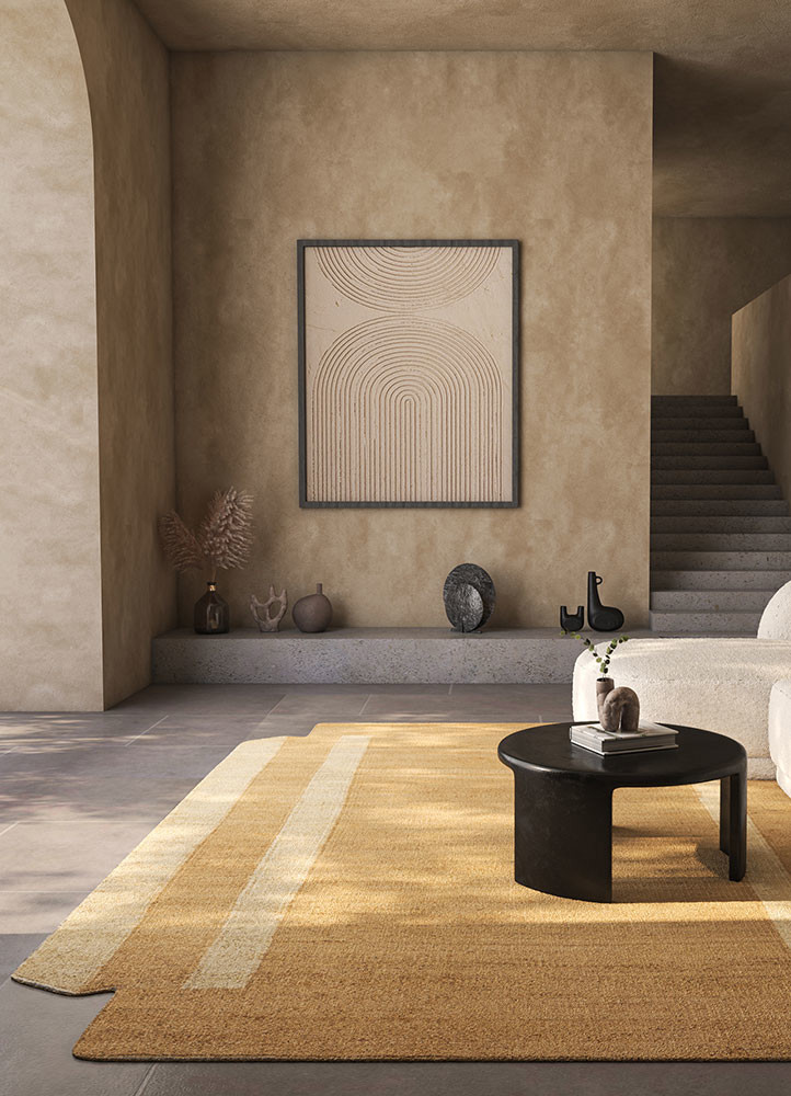 daaira beige and brown jute and hemp flat weaves Rug - R&D/info