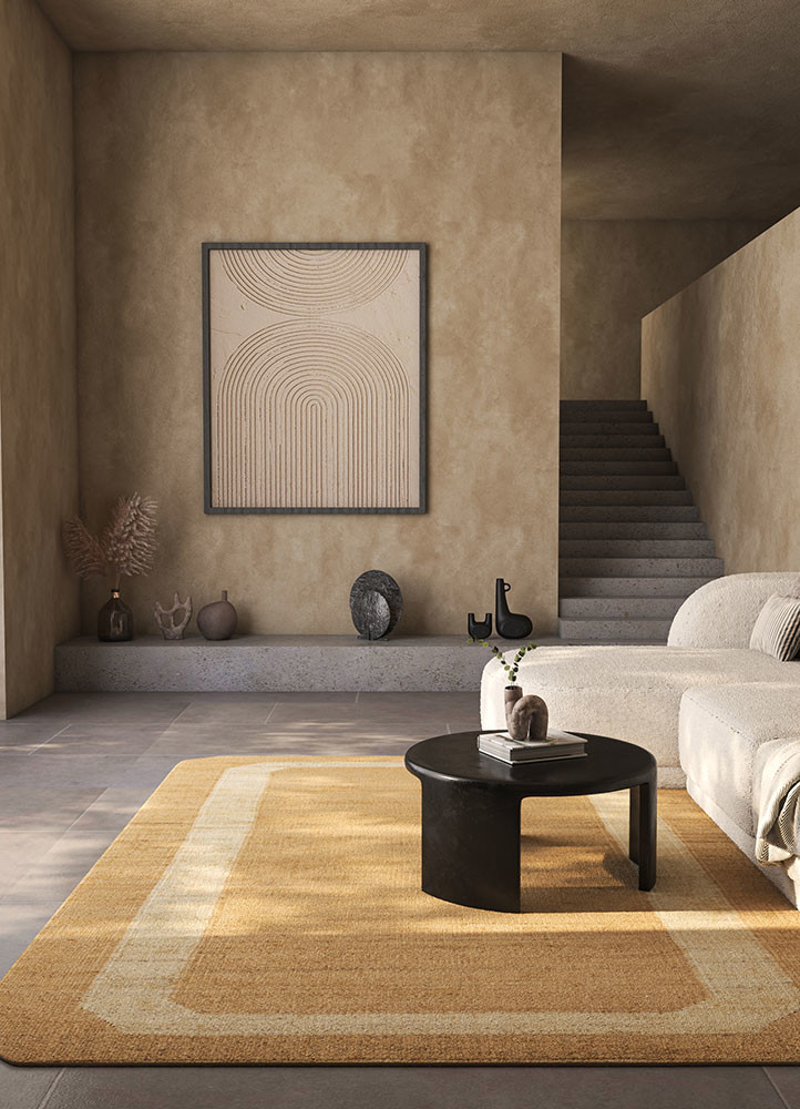 daaira beige and brown jute and hemp flat weaves Rug - R&D/info