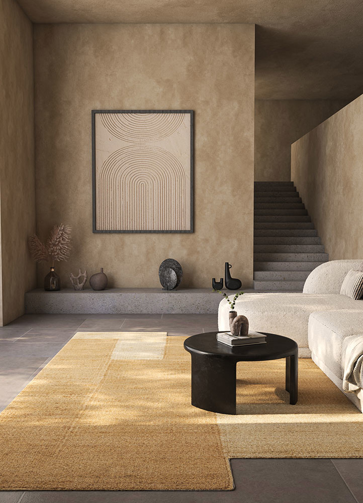 daaira beige and brown jute and hemp flat weaves Rug - R&D/info