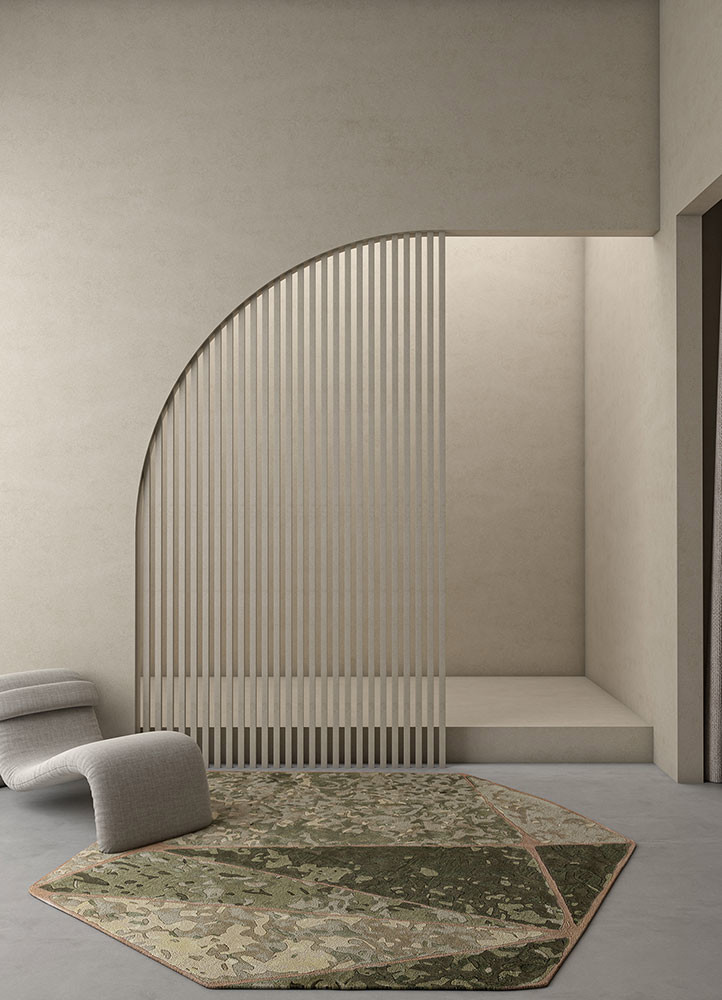 lucid green wool and viscose hand tufted Rug - R&D/info lucid green wool and viscose hand tufted Rug - R&D/info