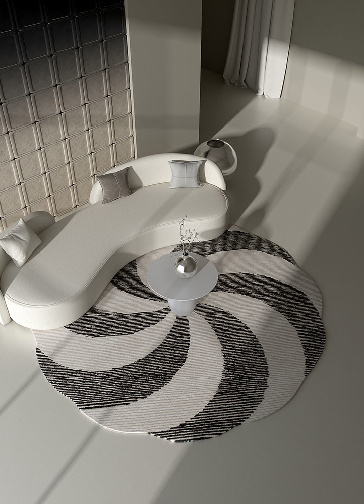 chroma ivory wool and viscose hand tufted Rug - R&D/info