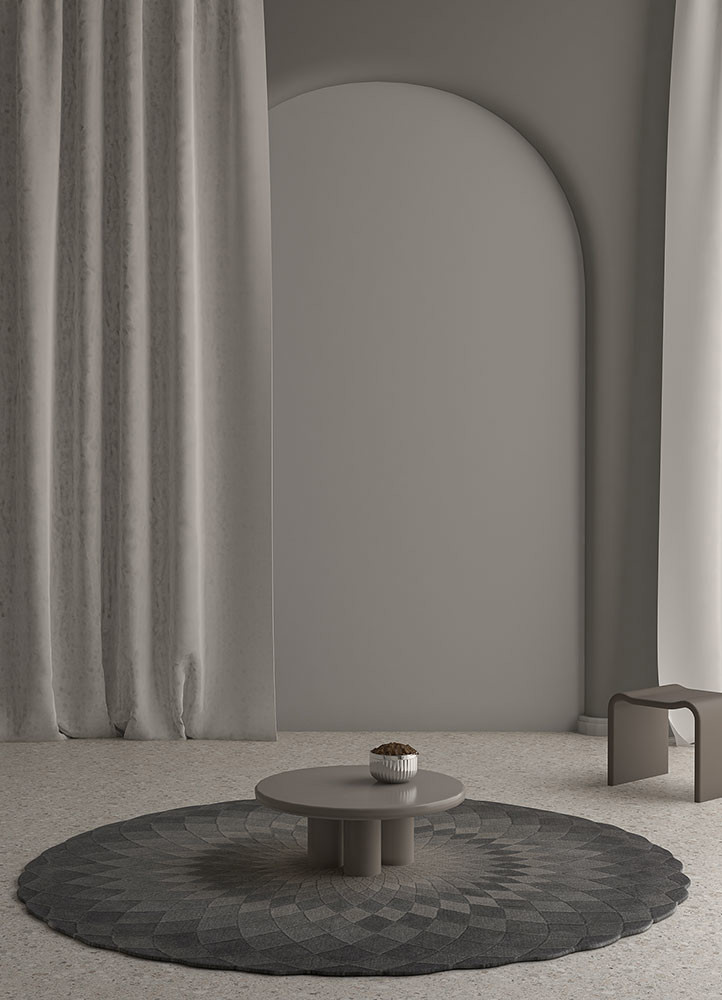 chroma grey and black wool hand tufted Rug - R&D/info chroma grey and black wool hand tufted Rug - R&D/info