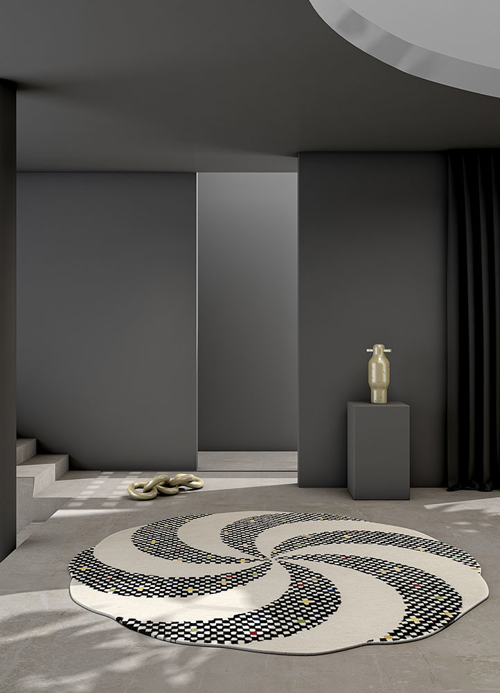 chroma ivory wool hand tufted Rug - R&D/info