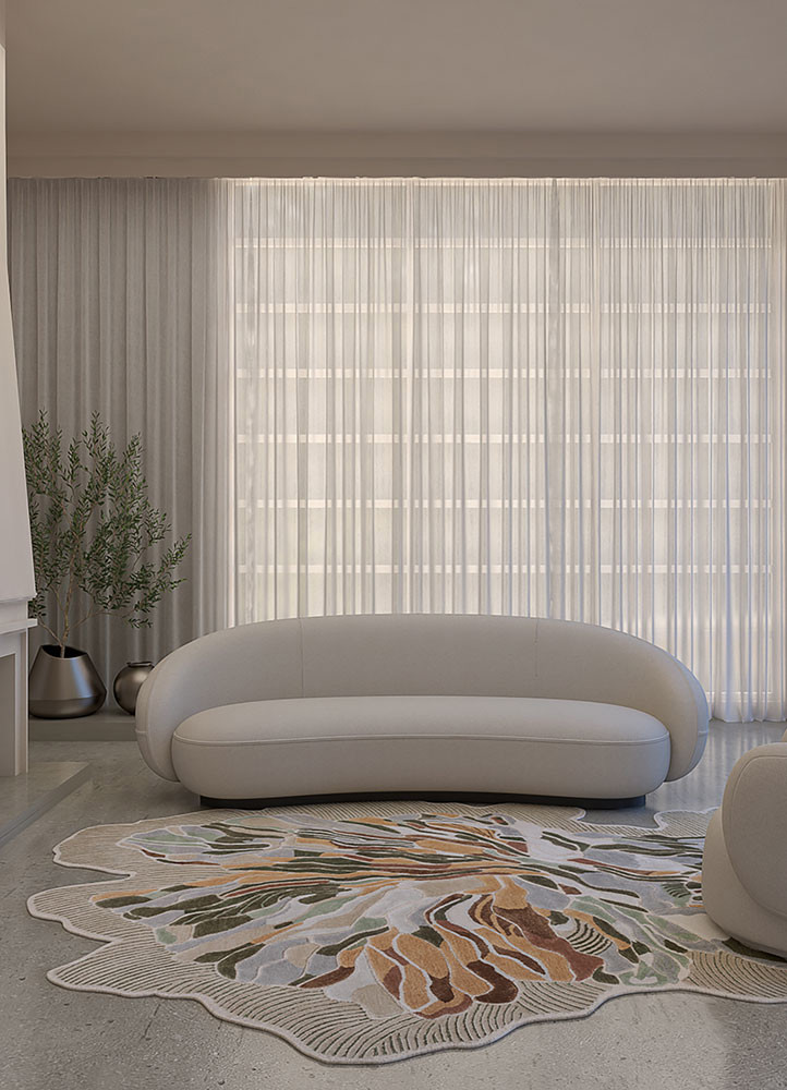 aurelia beige and brown wool and viscose hand tufted Rug - R&D/info aurelia beige and brown wool and viscose hand tufted Rug - R&D/info