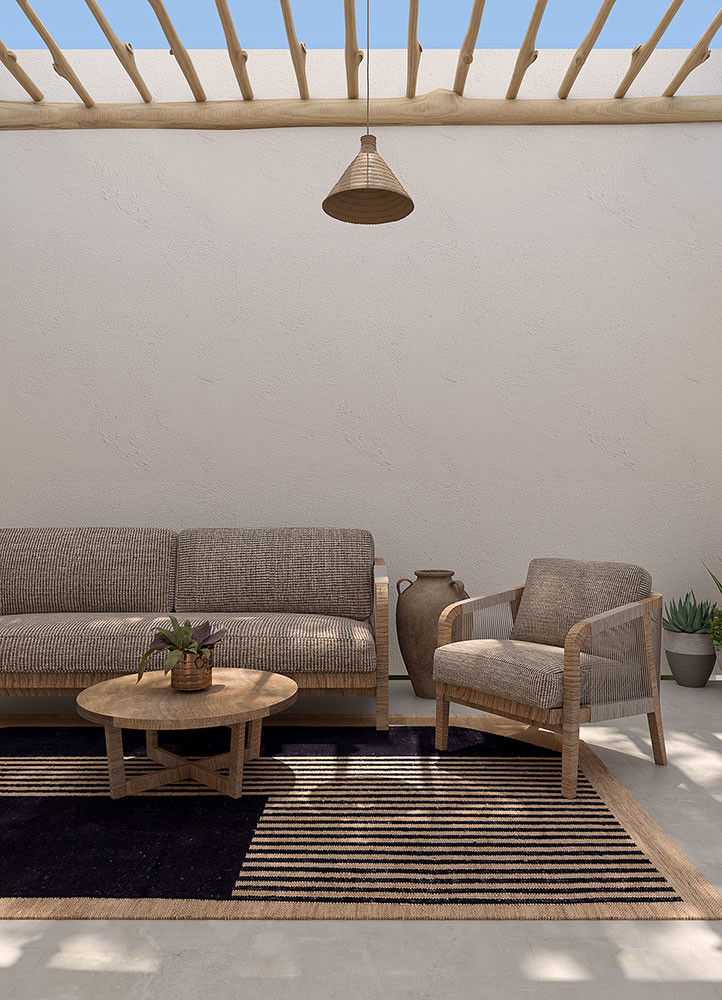 al fresco grey and black polyester flat weaves Rug - R&D/info al fresco grey and black polyester flat weaves Rug - R&D/info