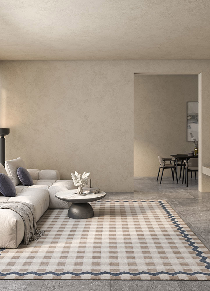 alhambra grey and black wool flat weaves Rug - R&D/info