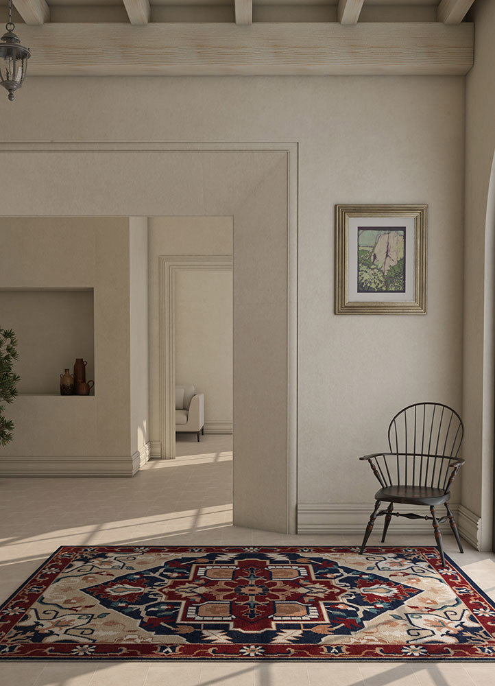 bedouin blue wool flat weaves Rug - R&D/info