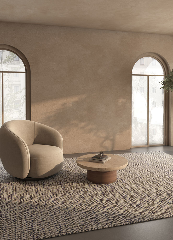 abrash blue wool and viscose flat weaves Rug - R&D/info abrash blue wool and viscose flat weaves Rug - R&D/info