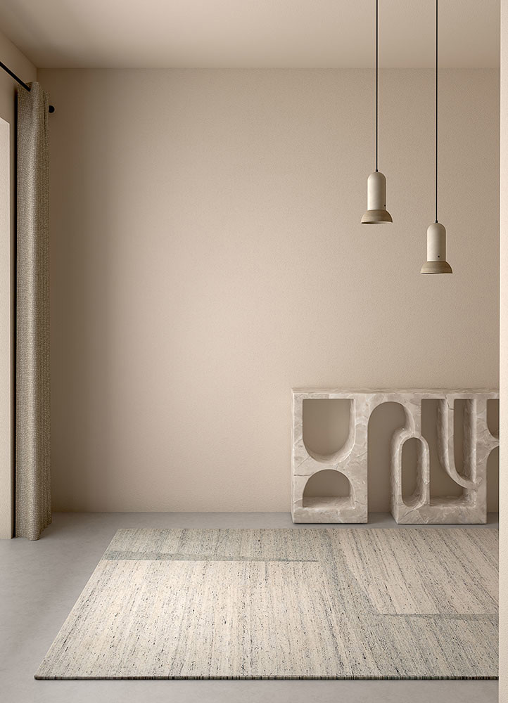 abrash ivory wool and viscose flat weaves Rug - R&D/info abrash ivory wool and viscose flat weaves Rug - R&D/info