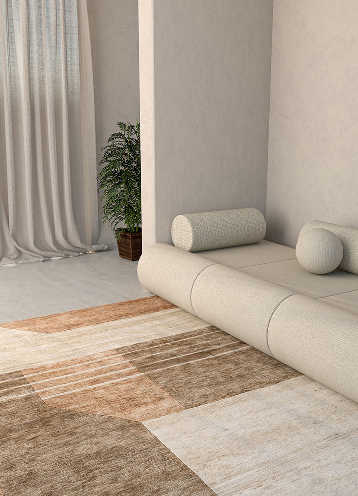 blythe beige and brown wool hand knotted Rug - R&D/info blythe beige and brown wool hand knotted Rug - R&D/info