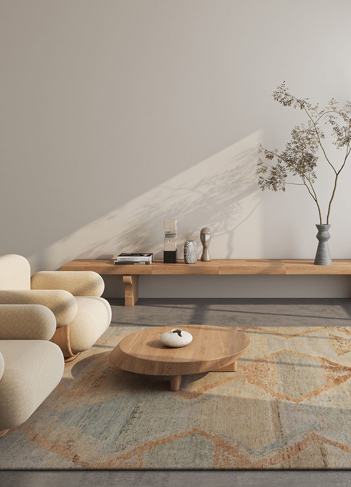 blythe beige and brown wool hand knotted Rug - R&D/info blythe beige and brown wool hand knotted Rug - R&D/info