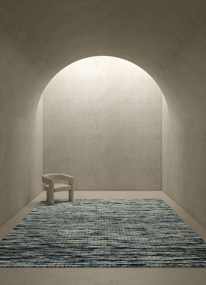 abrash grey and black wool flat weaves Rug - R&D/info