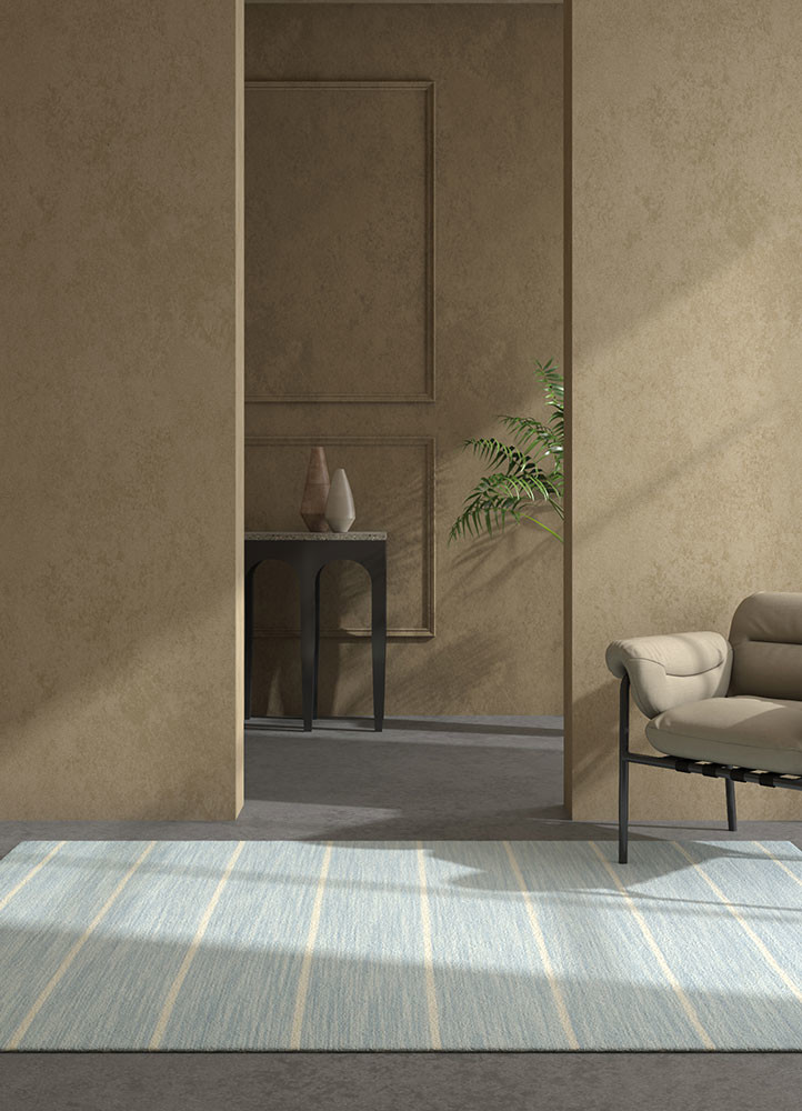 indusbar grey and black wool flat weaves Rug - R&D/info