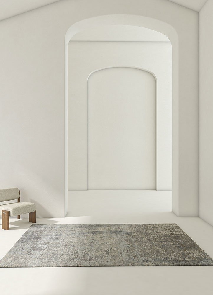 chaos theory by kavi grey and black wool and bamboo silk hand knotted Rug - R&D/info chaos theory by kavi grey and black wool and bamboo silk hand knotted Rug - R&D/info