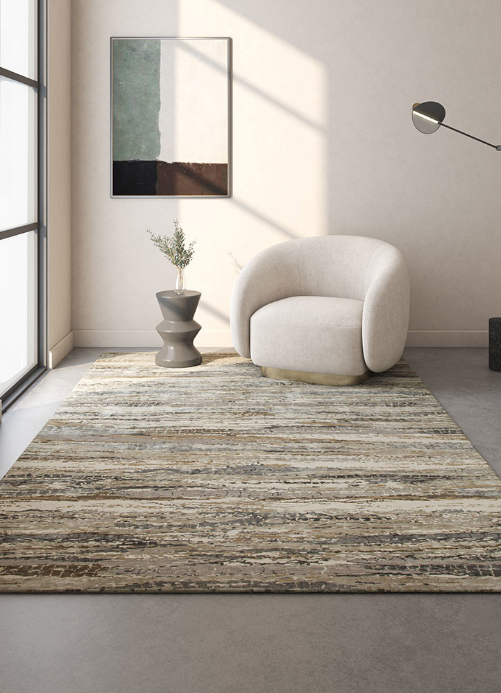 chaos theory by kavi ivory wool and bamboo silk hand knotted Rug - R&D/info chaos theory by kavi ivory wool and bamboo silk hand knotted Rug - R&D/info