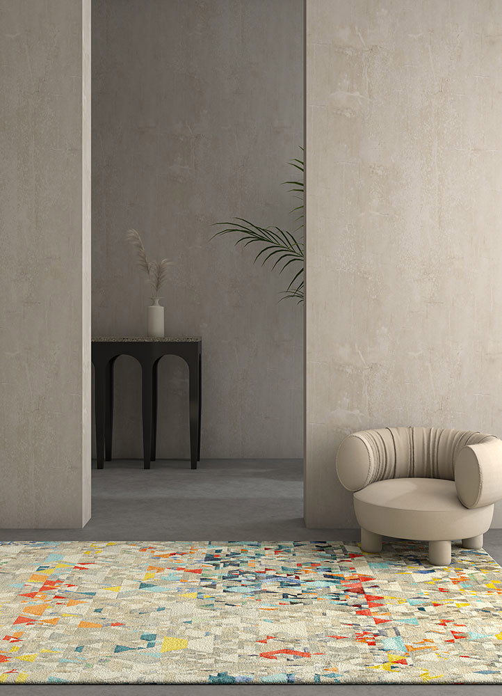 chaos theory by kavi multi wool and bamboo silk hand knotted Rug - R&D/info chaos theory by kavi multi wool and bamboo silk hand knotted Rug - R&D/info