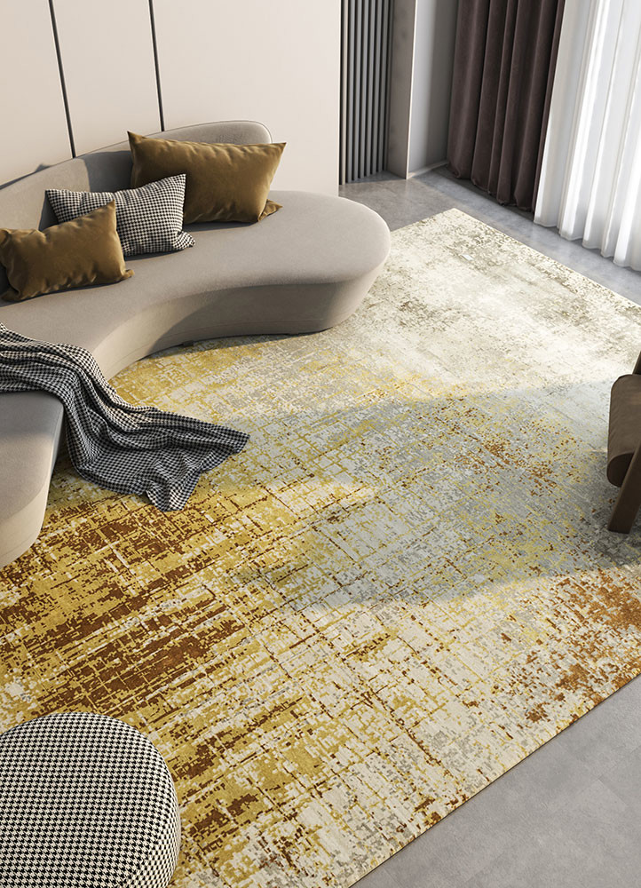 chaos theory by kavi ivory wool and bamboo silk hand knotted Rug - R&D/info chaos theory by kavi ivory wool and bamboo silk hand knotted Rug - R&D/info