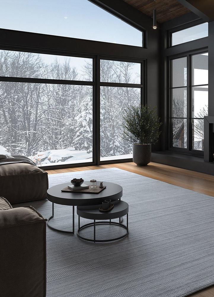 saga grey and black wool hand loom Rug - R&D/info saga grey and black wool hand loom Rug - R&D/info
