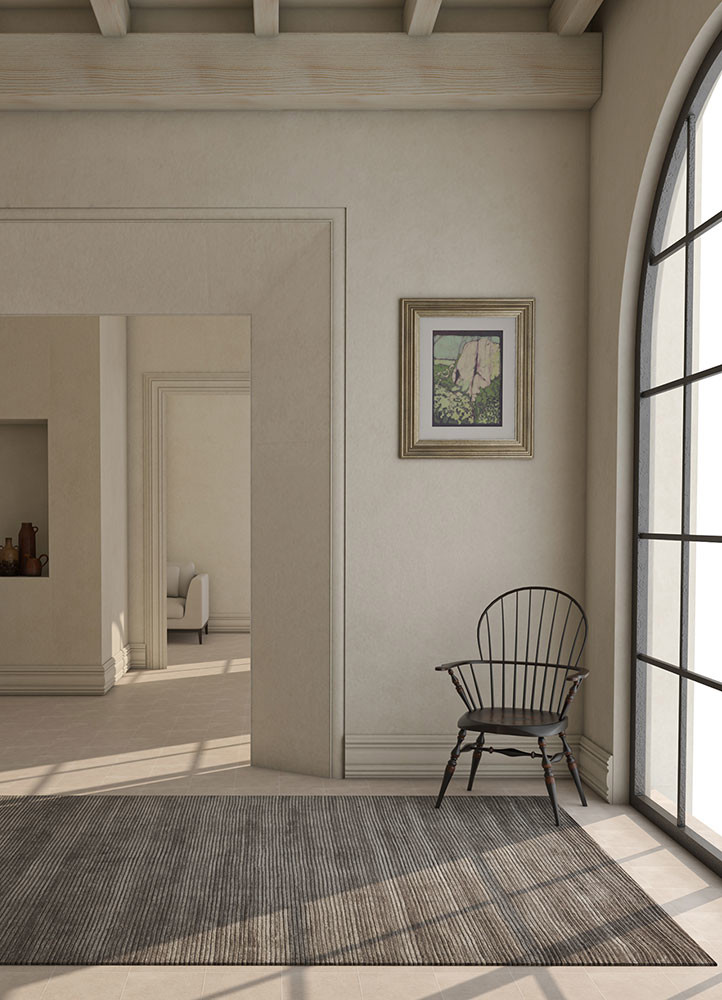 basis grey and black wool and viscose hand loom Rug - R&D/info basis grey and black wool and viscose hand loom Rug - R&D/info