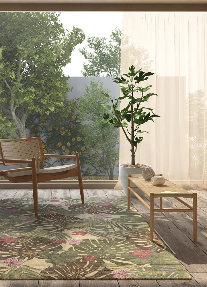 pansy multi wool hand knotted Rug - R&D/info