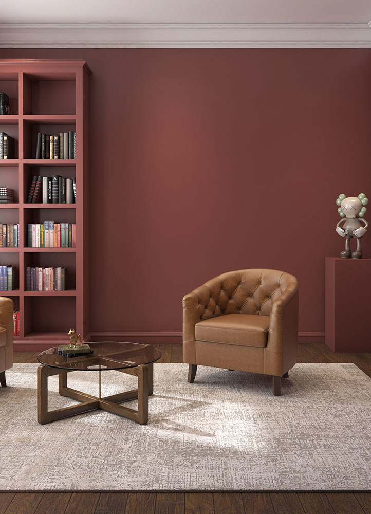 uvenuti grey and black wool and bamboo silk hand knotted Rug - R&D/info