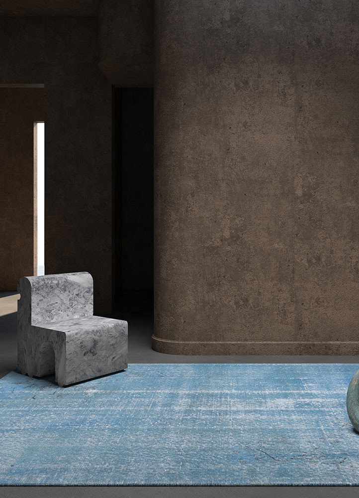 lacuna blue wool hand knotted Rug - R&D/info lacuna blue wool hand knotted Rug - R&D/info