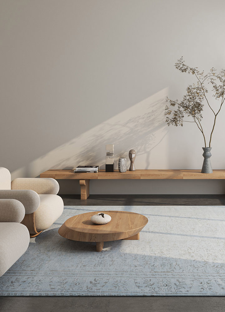 lacuna blue wool hand knotted Rug - R&D/info lacuna blue wool hand knotted Rug - R&D/info