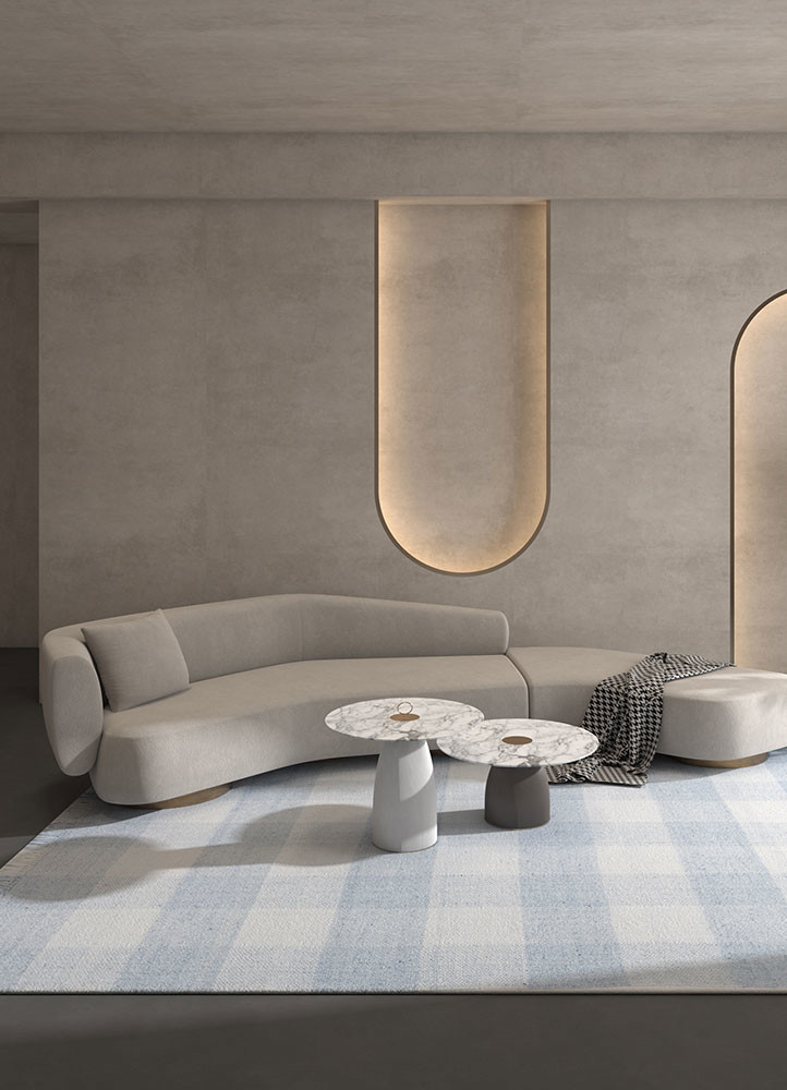 indusbar blue polyester flat weaves Rug - R&D/info