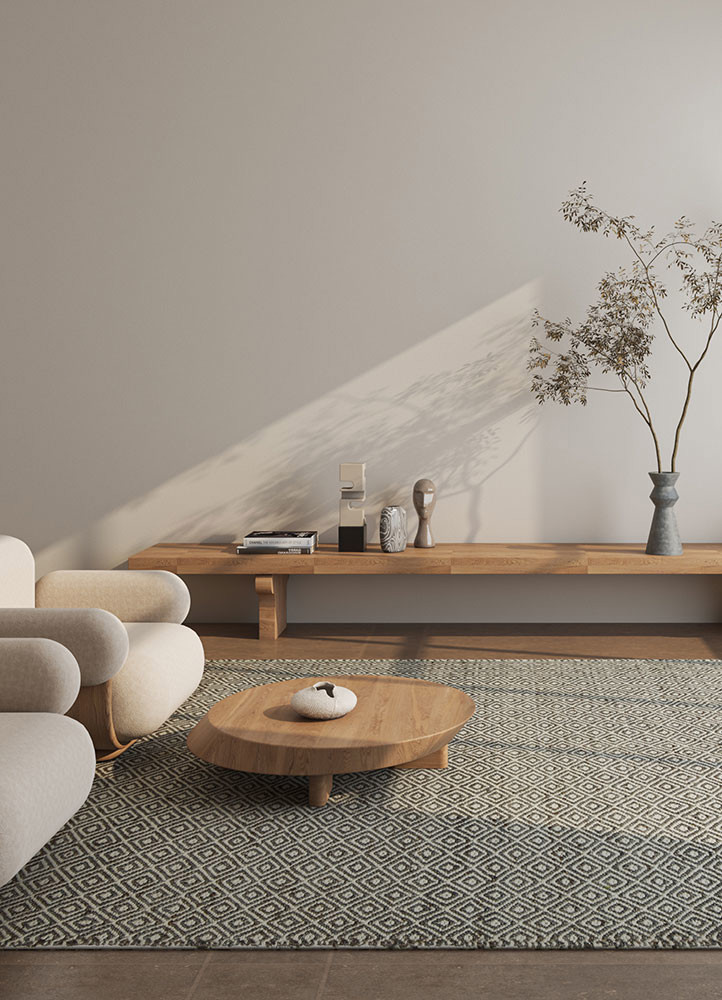 abrash ivory jute and hemp flat weaves Rug - R&D/info