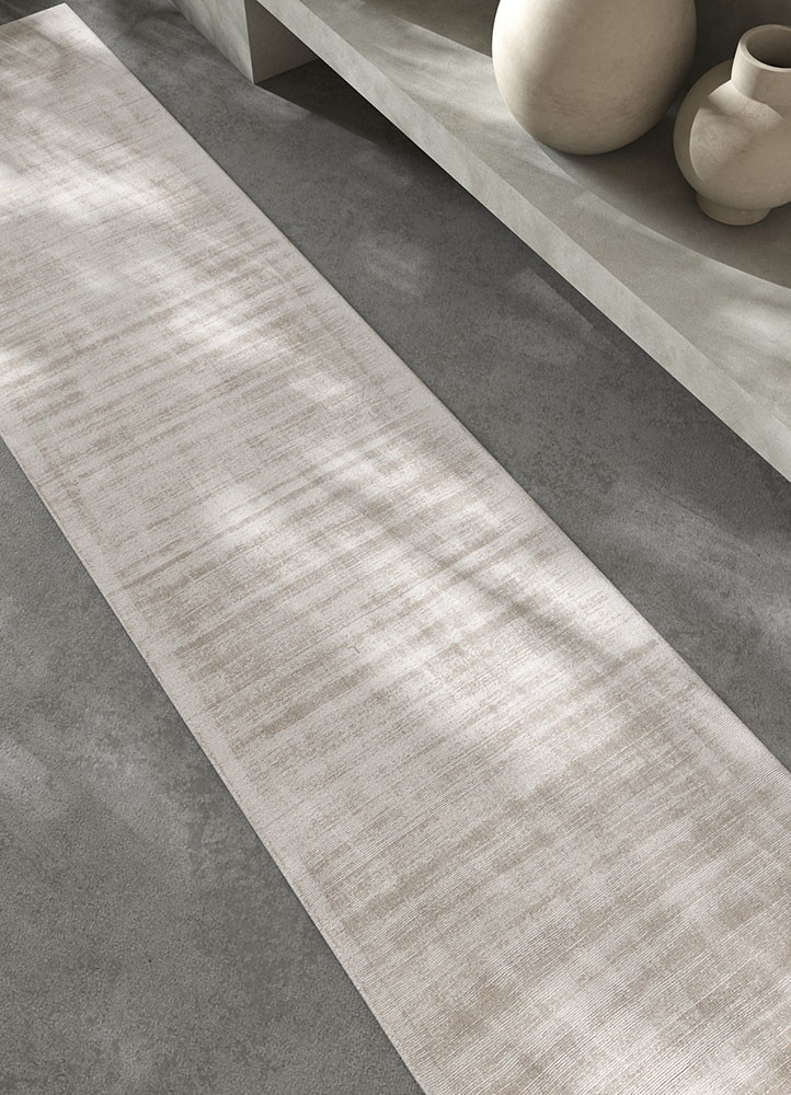 basis grey and black viscose hand loom Rug - R&D/info