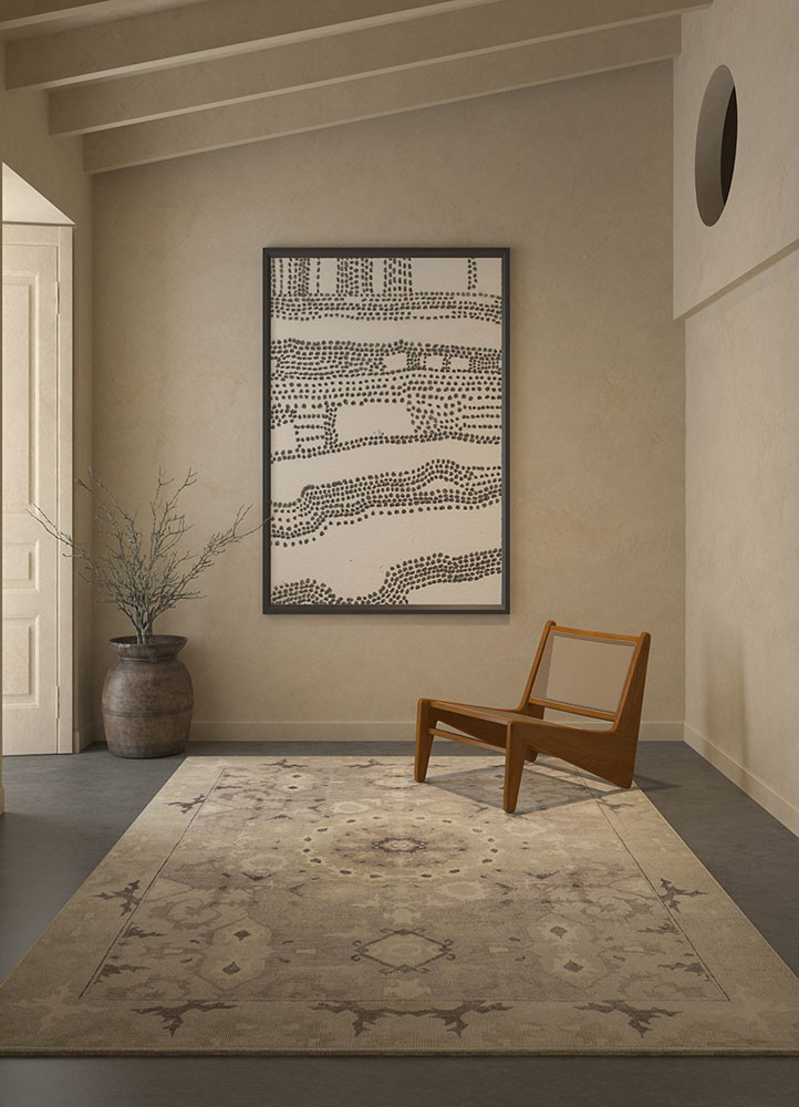 erbe grey and black wool hand knotted Rug - R&D/info erbe grey and black wool hand knotted Rug - R&D/info