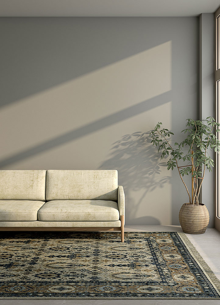 gulnar beige and brown wool hand knotted Rug - R&D/info