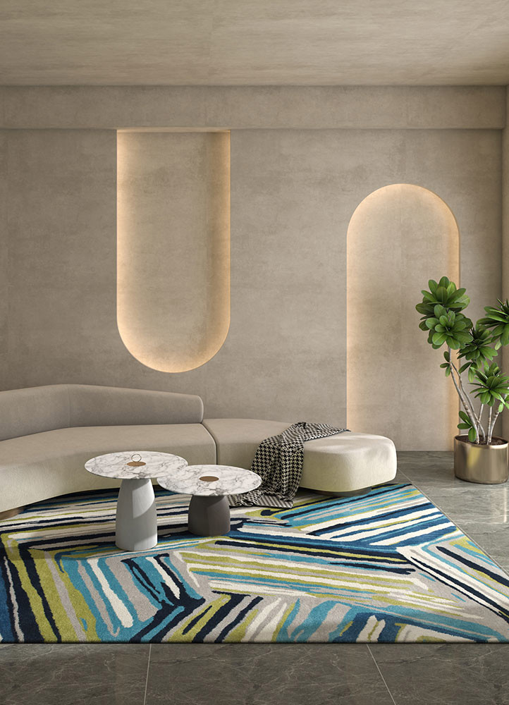 genesis green wool hand tufted Rug - R&D/info