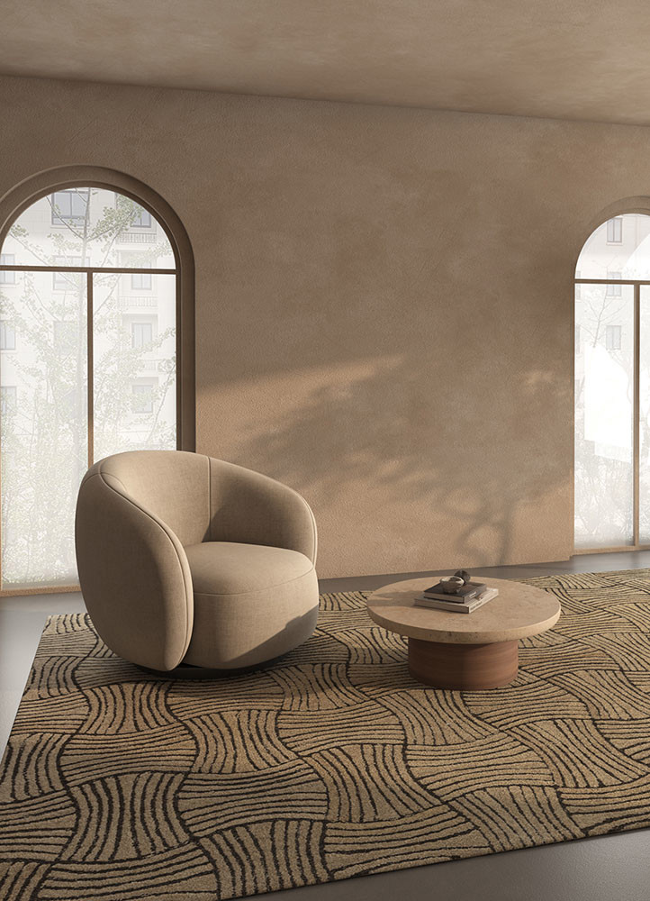 pathways beige and brown wool hand tufted Rug - R&D/info pathways beige and brown wool hand tufted Rug - R&D/info