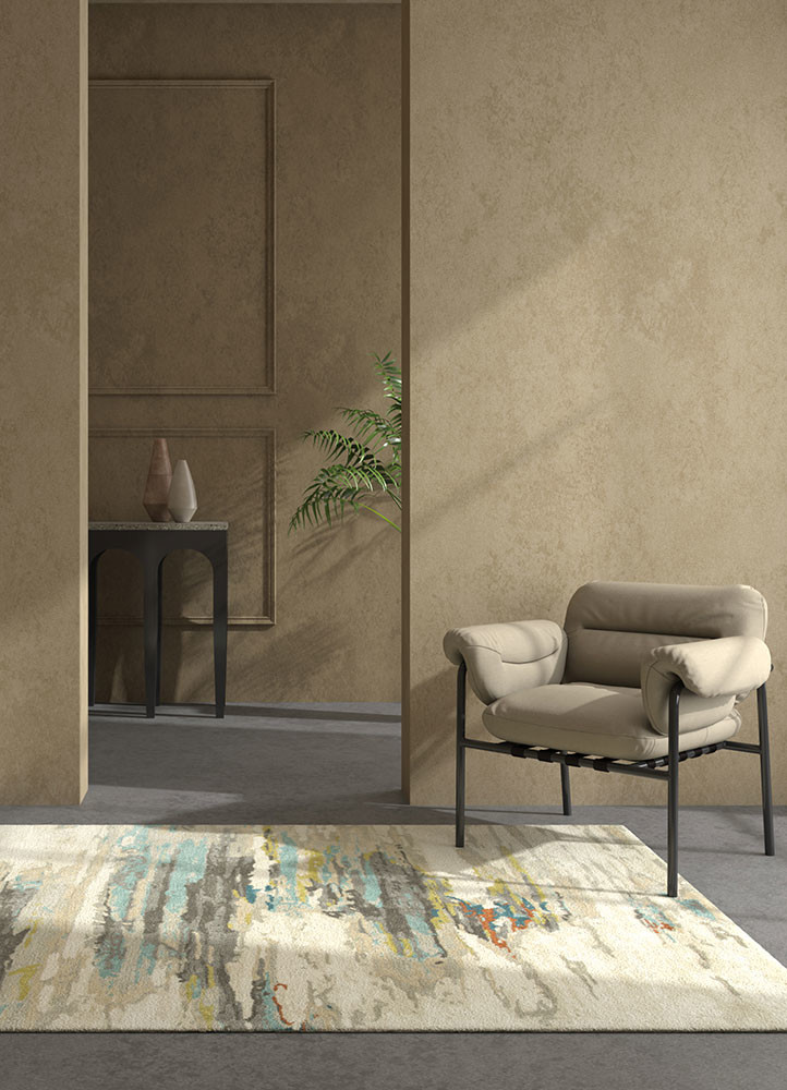 genesis ivory wool and viscose hand tufted Rug - R&D/info