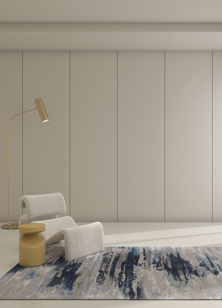 genesis grey and black wool and viscose hand tufted Rug - R&D/info