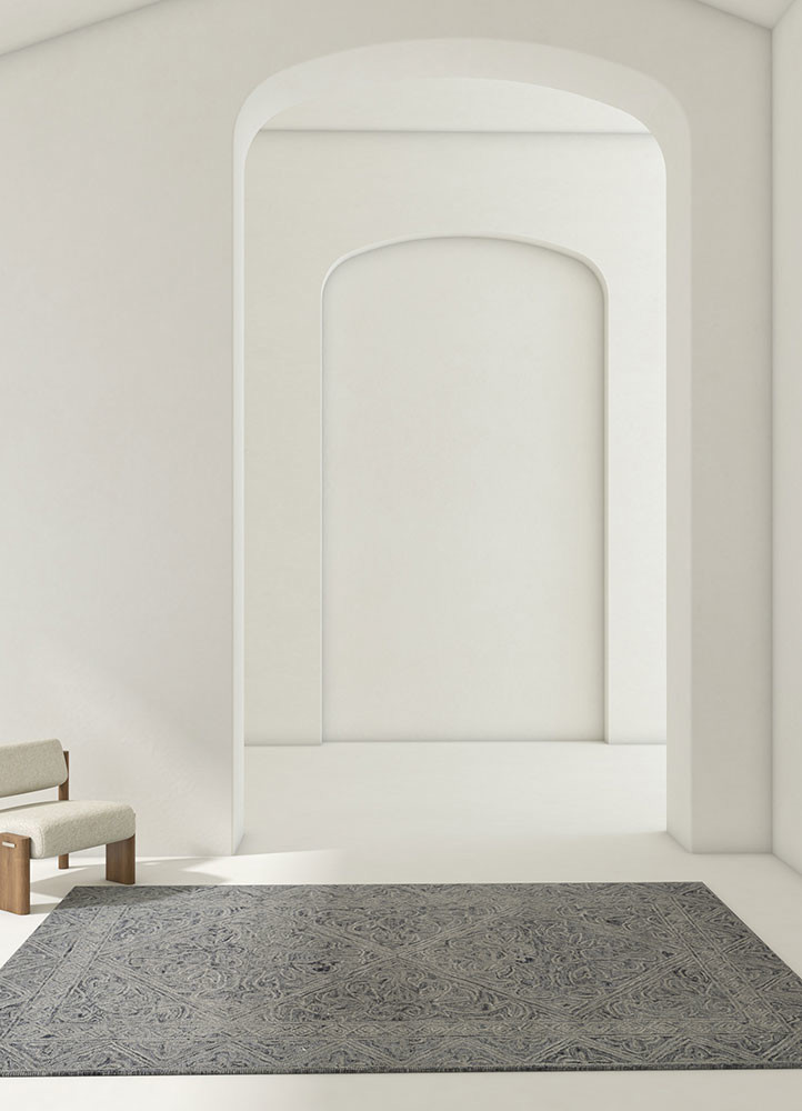 imara grey and black wool hand tufted Rug - R&D/info