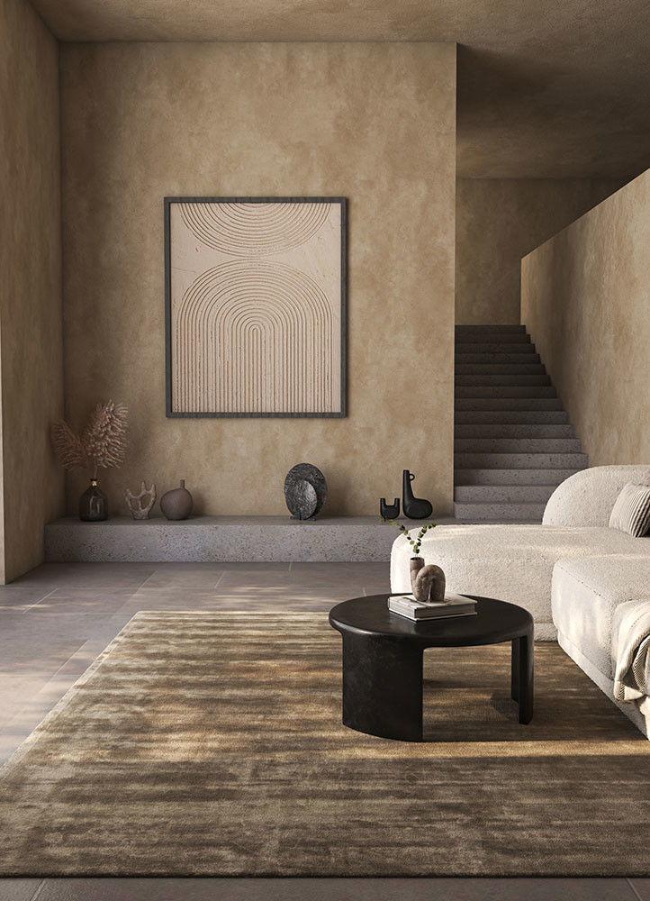 cera green viscose hand tufted Rug - R&D/info