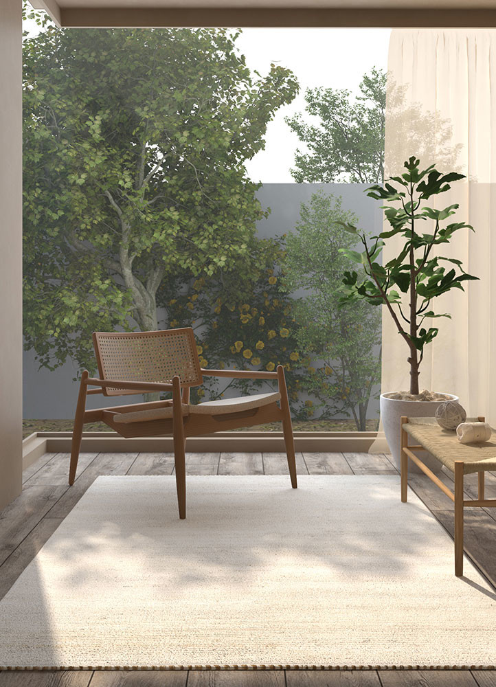 manifest beige and brown wool hand knotted Rug - R&D/info
